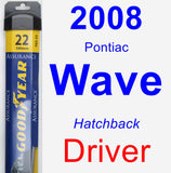 Driver Wiper Blade for 2008 Pontiac Wave - Assurance