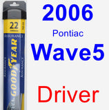 Driver Wiper Blade for 2006 Pontiac Wave5 - Assurance