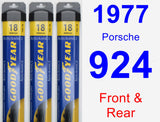 Front & Rear Wiper Blade Pack for 1977 Porsche 924 - Assurance