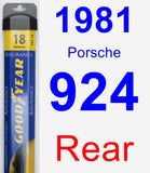 Rear Wiper Blade for 1981 Porsche 924 - Assurance