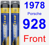 Front Wiper Blade Pack for 1978 Porsche 928 - Assurance