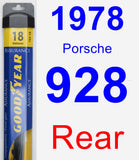 Rear Wiper Blade for 1978 Porsche 928 - Assurance