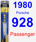 Passenger Wiper Blade for 1980 Porsche 928 - Assurance