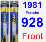 Front Wiper Blade Pack for 1981 Porsche 928 - Assurance