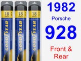 Front & Rear Wiper Blade Pack for 1982 Porsche 928 - Assurance