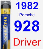 Driver Wiper Blade for 1982 Porsche 928 - Assurance