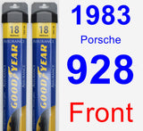 Front Wiper Blade Pack for 1983 Porsche 928 - Assurance