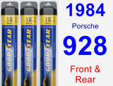 Front & Rear Wiper Blade Pack for 1984 Porsche 928 - Assurance