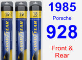 Front & Rear Wiper Blade Pack for 1985 Porsche 928 - Assurance