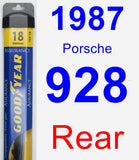 Rear Wiper Blade for 1987 Porsche 928 - Assurance