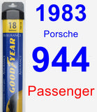 Passenger Wiper Blade for 1983 Porsche 944 - Assurance