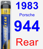 Rear Wiper Blade for 1983 Porsche 944 - Assurance