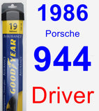 Driver Wiper Blade for 1986 Porsche 944 - Assurance