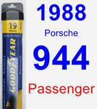 Passenger Wiper Blade for 1988 Porsche 944 - Assurance