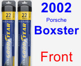 Front Wiper Blade Pack for 2002 Porsche Boxster - Assurance