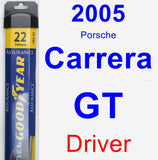 Driver Wiper Blade for 2005 Porsche Carrera GT - Assurance