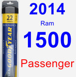 Passenger Wiper Blade for 2014 Ram 1500 - Assurance