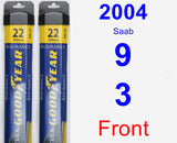 Front Wiper Blade Pack for 2004 Saab 9-3 - Assurance