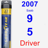 Driver Wiper Blade for 2007 Saab 9-5 - Assurance