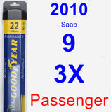 Passenger Wiper Blade for 2010 Saab 9-3X - Assurance