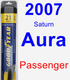 Passenger Wiper Blade for 2007 Saturn Aura - Assurance