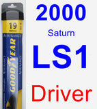 Driver Wiper Blade for 2000 Saturn LS1 - Assurance