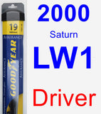 Driver Wiper Blade for 2000 Saturn LW1 - Assurance