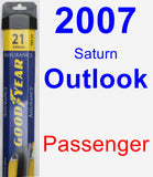 Passenger Wiper Blade for 2007 Saturn Outlook - Assurance