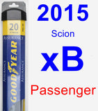 Passenger Wiper Blade for 2015 Scion xB - Assurance