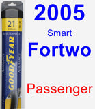 Passenger Wiper Blade for 2005 Smart Fortwo - Assurance