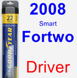 Driver Wiper Blade for 2008 Smart Fortwo - Assurance