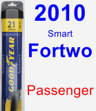 Passenger Wiper Blade for 2010 Smart Fortwo - Assurance