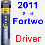 Driver Wiper Blade for 2011 Smart Fortwo - Assurance