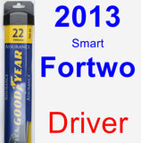 Driver Wiper Blade for 2013 Smart Fortwo - Assurance