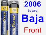 Front Wiper Blade Pack for 2006 Subaru Baja - Assurance