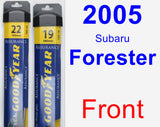 Front Wiper Blade Pack for 2005 Subaru Forester - Assurance