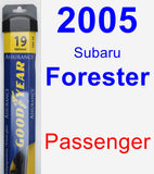 Passenger Wiper Blade for 2005 Subaru Forester - Assurance