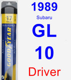 Driver Wiper Blade for 1989 Subaru GL-10 - Assurance