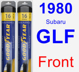 Front Wiper Blade Pack for 1980 Subaru GLF - Assurance