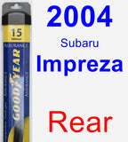 Rear Wiper Blade for 2004 Subaru Impreza - Assurance