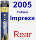 Rear Wiper Blade for 2005 Subaru Impreza - Assurance