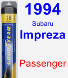 Passenger Wiper Blade for 1994 Subaru Impreza - Assurance