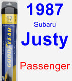 Passenger Wiper Blade for 1987 Subaru Justy - Assurance