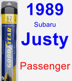 Passenger Wiper Blade for 1989 Subaru Justy - Assurance