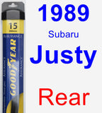 Rear Wiper Blade for 1989 Subaru Justy - Assurance