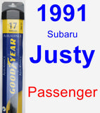 Passenger Wiper Blade for 1991 Subaru Justy - Assurance