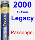 Passenger Wiper Blade for 2000 Subaru Legacy - Assurance