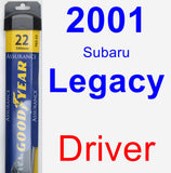 Driver Wiper Blade for 2001 Subaru Legacy - Assurance