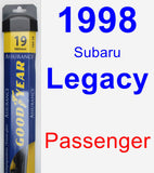 Passenger Wiper Blade for 1998 Subaru Legacy - Assurance