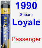 Passenger Wiper Blade for 1990 Subaru Loyale - Assurance